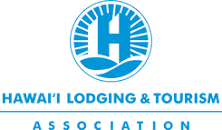 Hawaii Lodging & Tourism Association logo in blue